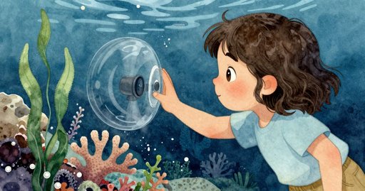 The Dark Streak Beneath the Glass-Bottom Viewer