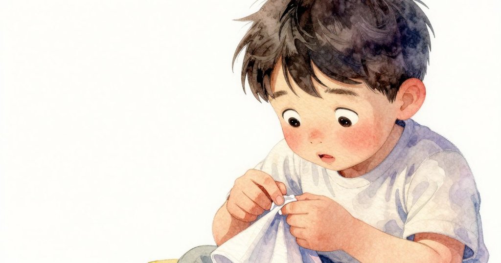 Xander近距離展現輕撥蠟片細節，臉上露出驚奇與期待，蠟片下隱藏分叉圖案，氛圍充滿懸疑