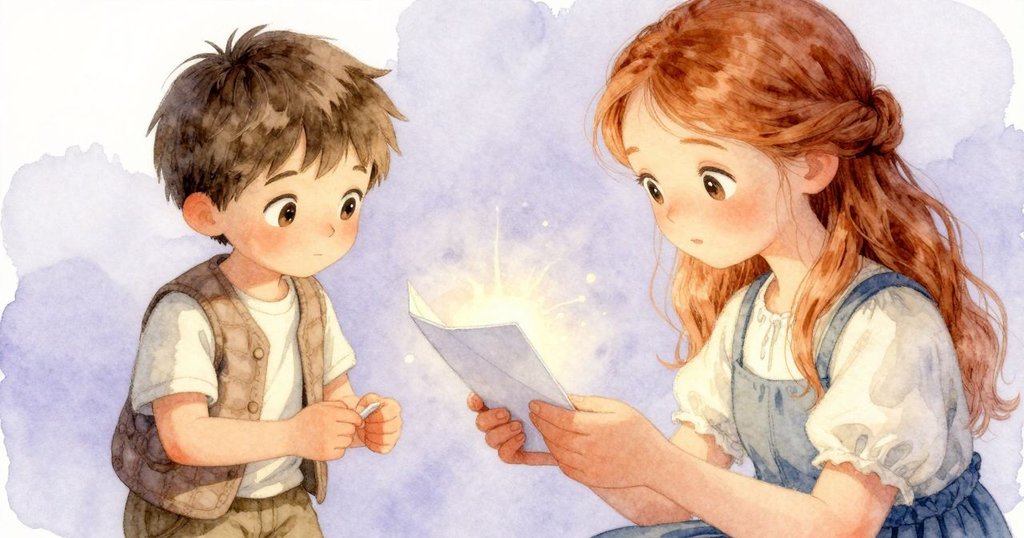 尼斯特的手專注於修整折疊卡片，精細摺痕在柔光中顯現，營造出緊張而美妙的氣氛