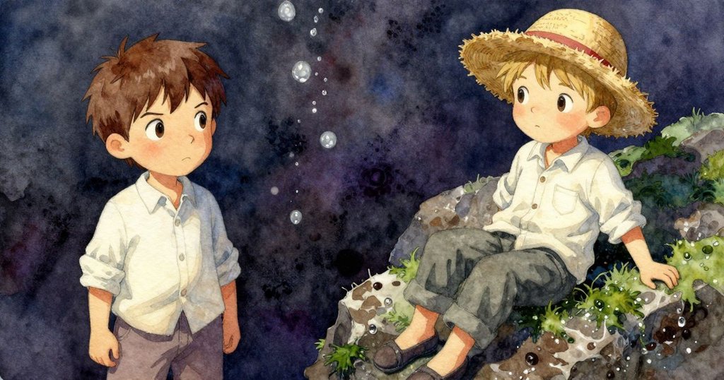 特寫展示膨脹的水閘把, 魚鱗狀剝落紋理與閃爍水滴, 細膩觸感, 敘事展開