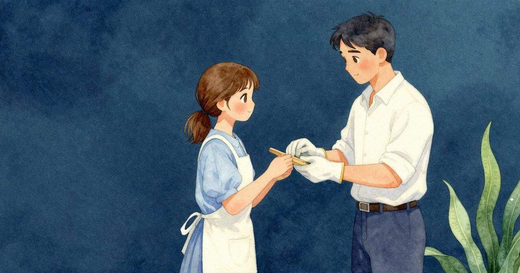 史黛拉與約里克合力在奶酪下置放晾板，共享靜謐理解與滿足表情，場景溫馨圓滿