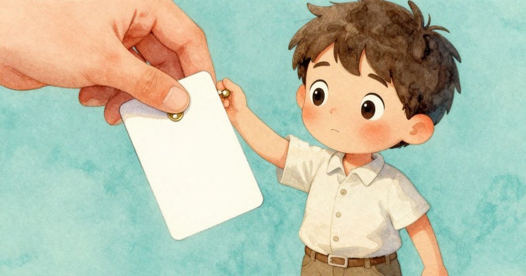 胡果專注地用銅質文件夾提起剝落卡片，神情充滿謹慎與期待，細膩光線突顯金屬與紙張細節，情節進入高潮