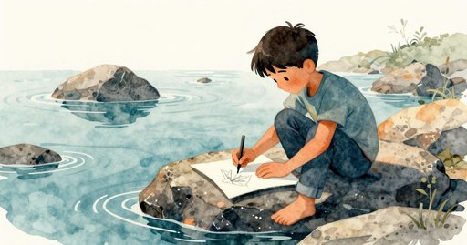 A Tripod Shifts Above the Tide Pool