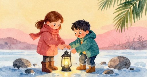 The Gentian Stem That Drew a Line on the Frozen Lake