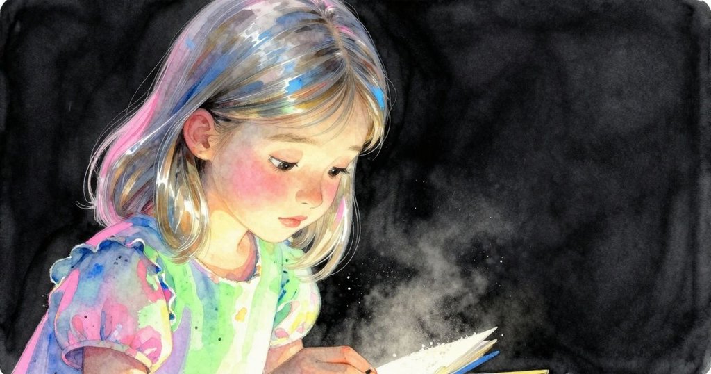 Oona站在門口，臉上透露專注與思考，袖上微塵，環境呈現溫暖的晨光氛圍