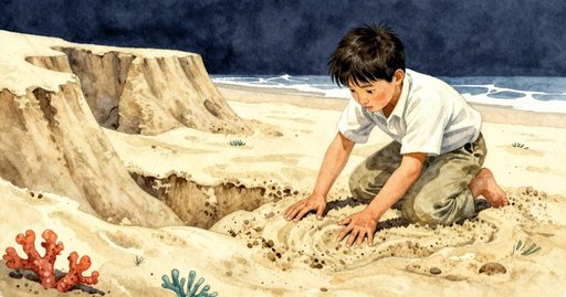 When Sand Formed a Ridge Beneath the Magnifying Lens