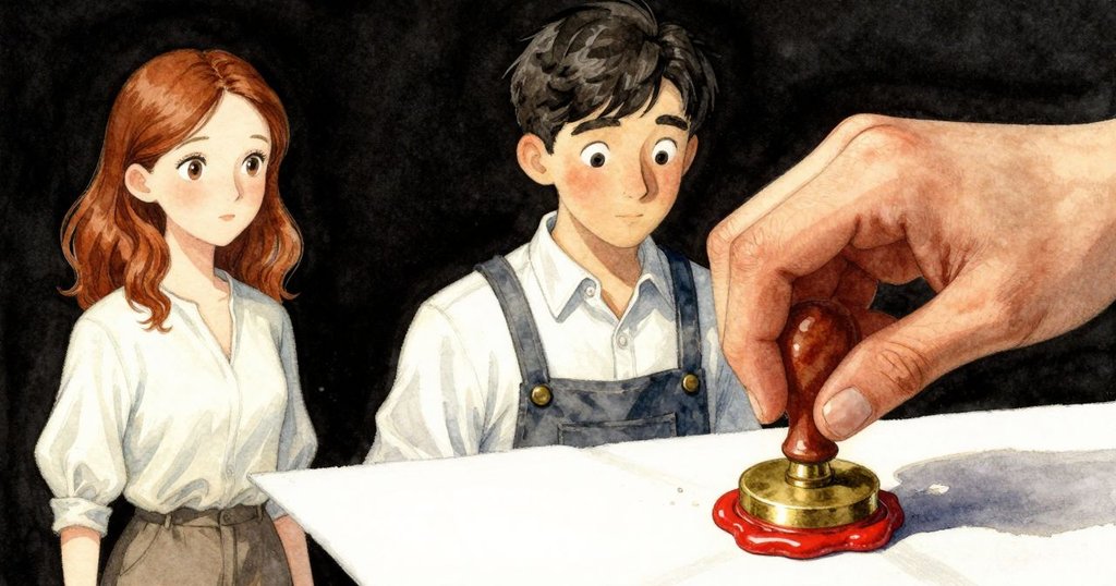 Xanthe的手精心按壓銅印章，布面上蜂蠟與不規則紋理融入動態藝術，細節生動呈現