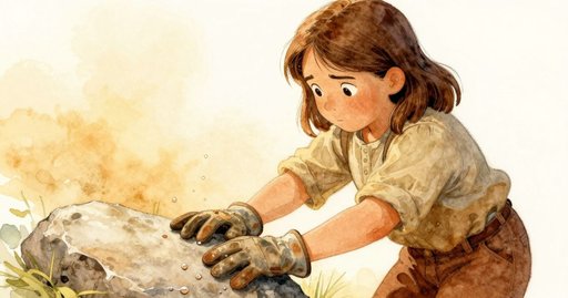 Shift in Water Flow Beside a Lone Glove