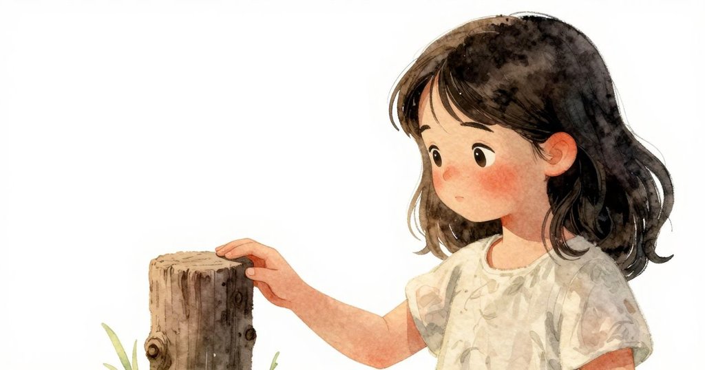 芬娜安靜地將指尖觸碰在涼爽的雪松柱上，籬笆的餘音與茉莉花香襯托出平和感，心境溫柔寧靜