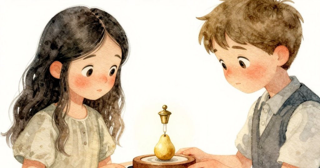 Gemma手持銅製移液管，液體流入木桶內部機構，展現細膩金屬與木紋質感，氣氛神秘