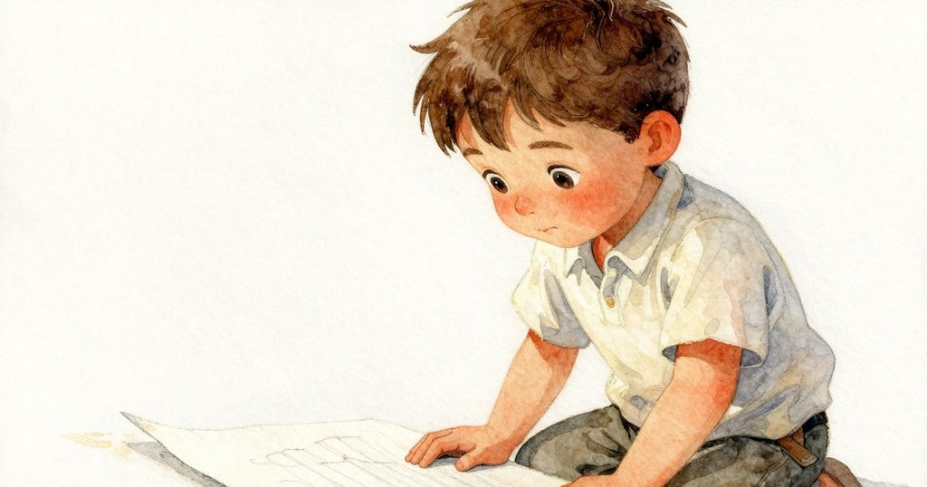 透過記憶色調呈現的紙張上, 顯示著曾摺過鶴、盒子及青蛙的淡痕, 細膩的摺紙歷程浮現於眼前