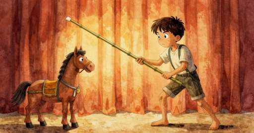 Zeke Finds the Right Distance for the Horse Shadow