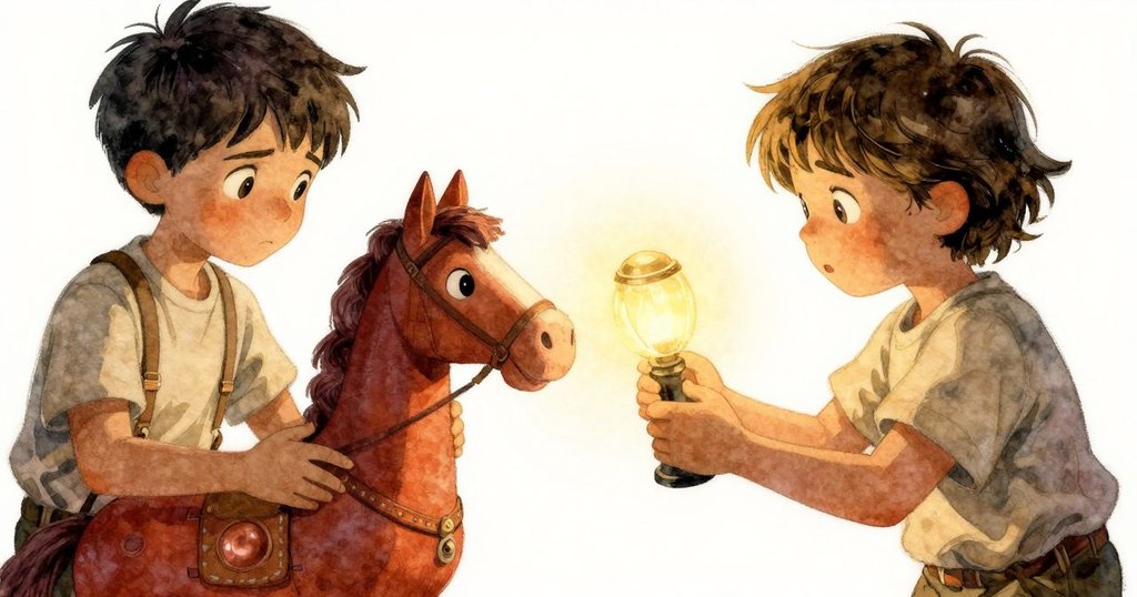 細緻特寫中，Zeke雙手捲動竹杆，精準操控木馬傀儡，燈光聚焦呈現生動節奏與技藝