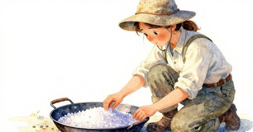 The Moment the Brine on the Salt Pan Turned to Crystal