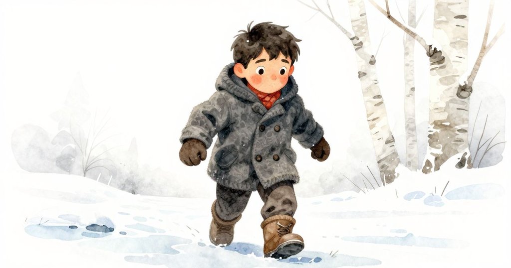 Reese 從低角度展現堅定神態，背光下他舉手指向冰面上閃爍的紅線，場景充滿冬日張力