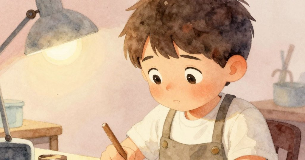 班恩面部特寫中燈光柔和映出內心矛盾與驚喜,修理中的音樂盒低吟展現細膩情感