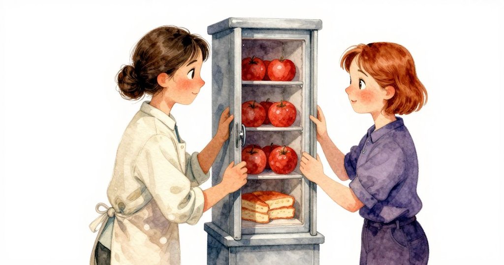 克拉拉與露比共享無聲決定，彼此眼神交流後共同調整轉台，工作室內溫暖光影映襯著決斷時刻