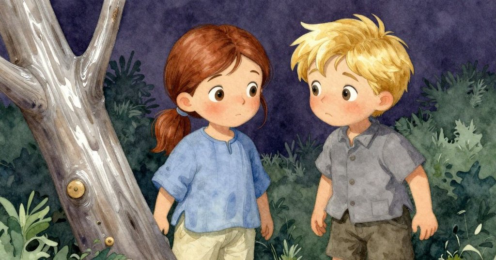 近照展示漂流木枝表面紋理與附著的米色鈕扣,格里爾伸手觸摸,背景為細膩的沙丘紋理