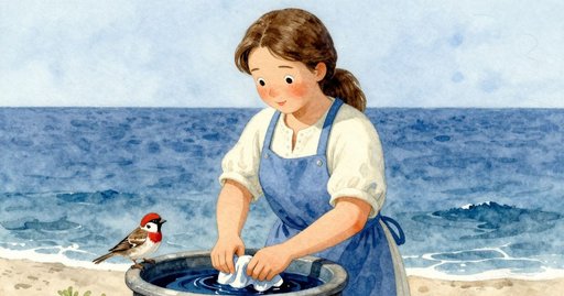 Sparrow Above the Indigo Vat