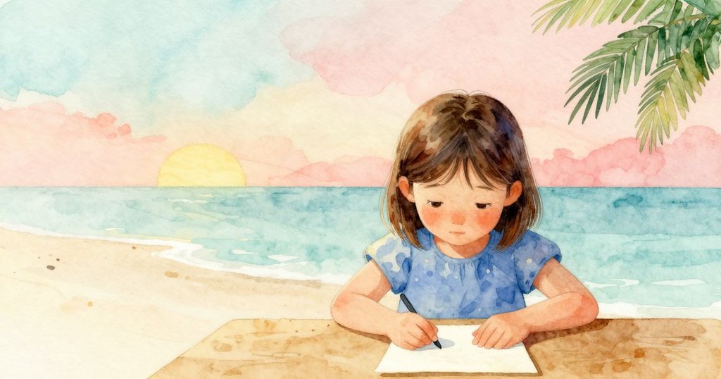 法拉專注地摺紙, 以負空間呈現她與紙張之間的細膩互動, 氣氛平靜且充滿期待