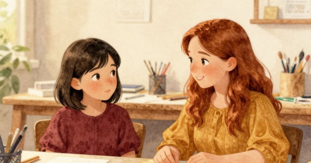 Lena與Ines共同完成印製,揭開帶有銀光邊界的印紙,工作室洋溢著創意與希望,寬景展現未來之路