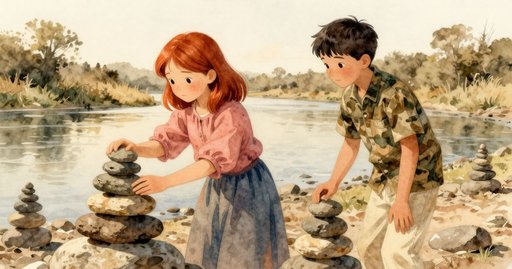 Stacking Stones in the Missing Feeder's Silence