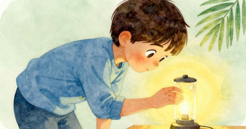 Shea面部特寫流露沉思，手中工具懸停於銅圓筒上，柔和燈光映照出期待與猶豫神情。