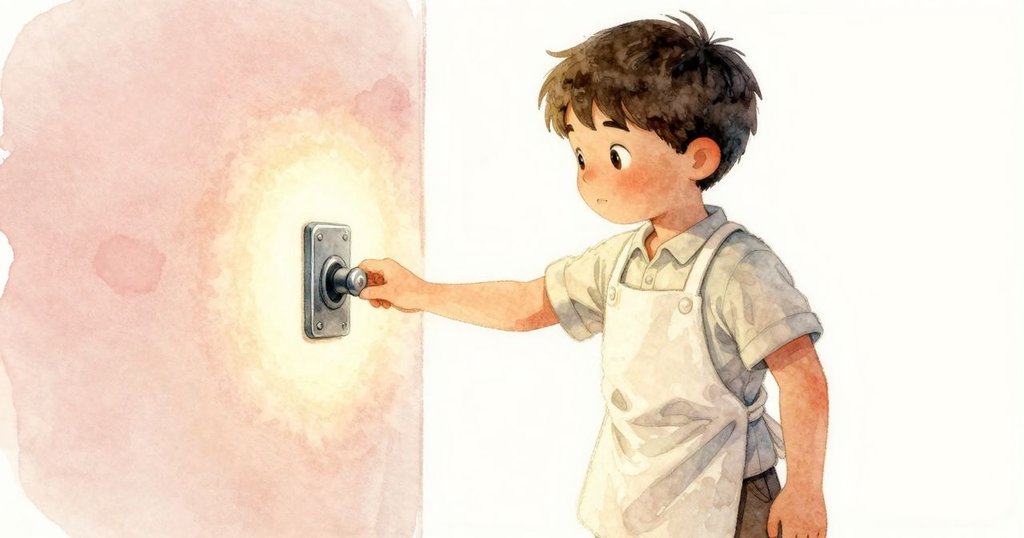 雷米手指懸停於金屬開關上，特寫冷凍瞬間捕捉猶豫神情，畫面細膩呈現決定前的緊張感