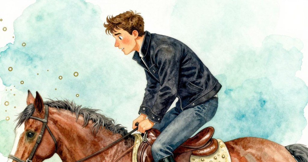 芬側身傾斜觸發隱藏槓桿，隨之銅環灑落軌道，場景透出機械巧思與微妙光影