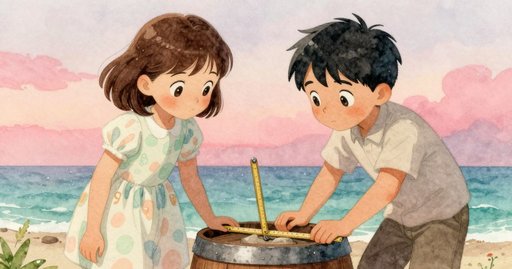 Flora Adjusts a Barrel Beneath the Dripping Ceiling