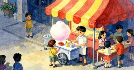 The Asymmetrical Cotton Candy Cone