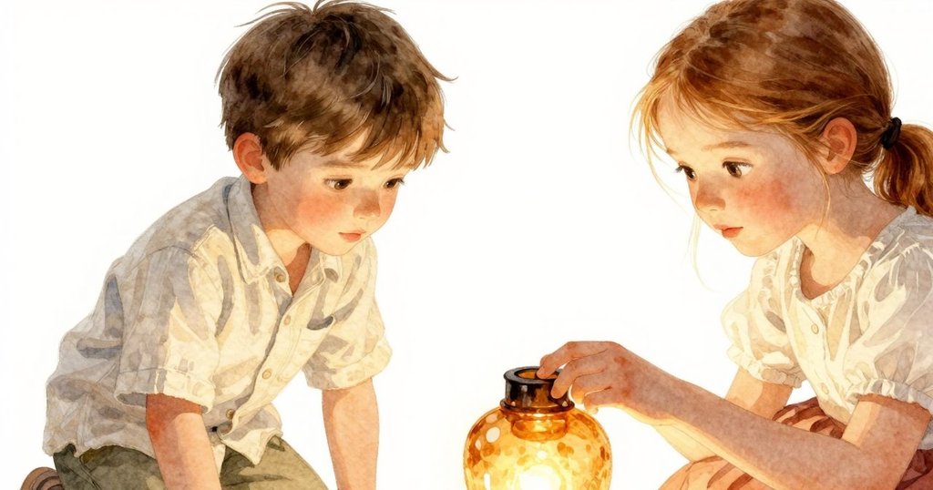 從Kit視角看,手調整琥珀角度,燈光反射柔和,展現專注與細膩技法,氣氛溫馨