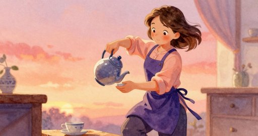 The Uneven Stitch Beneath the Teapot