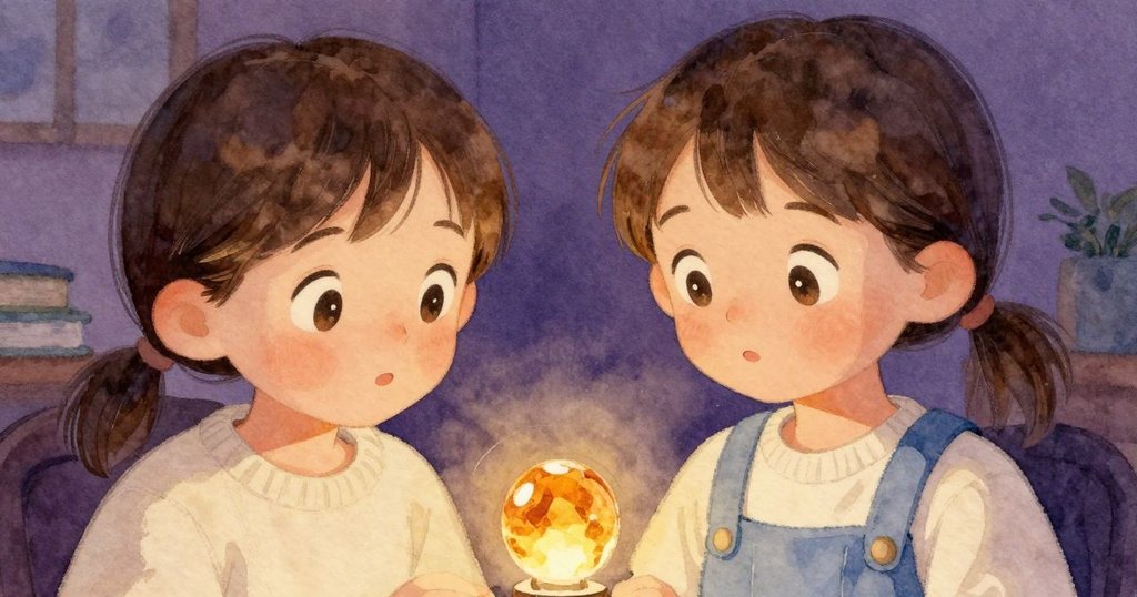 梅凝望琥珀露出驚豔神情，燈光映出細緻秘密，眼神中滿是柔情與驚喜