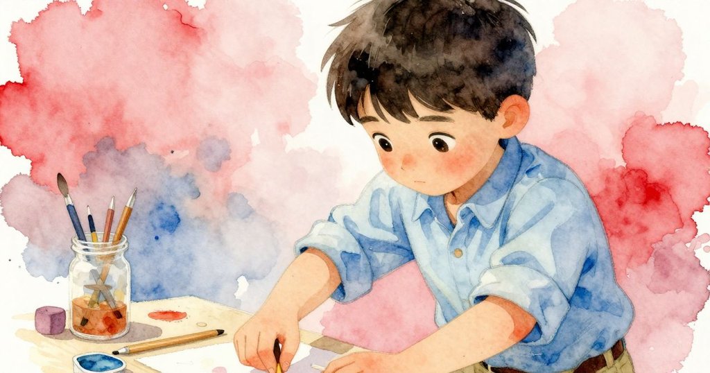 加納特寫面部表情，專注眼神中流露品味與思索，背景呈現出柔和工作室情境。