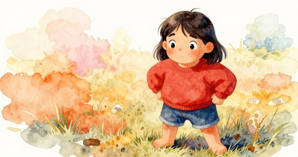 薩迪輕快踏步於修剪草地上,露出腳印與閃亮籬笆細節,充滿動感