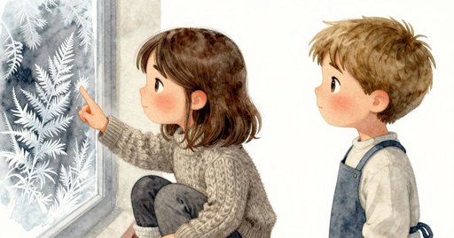 Two Frost Circles on the Morning Windowpane