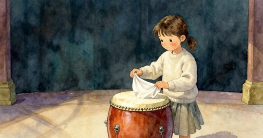 The Dark Smudge on the Taiko Drum