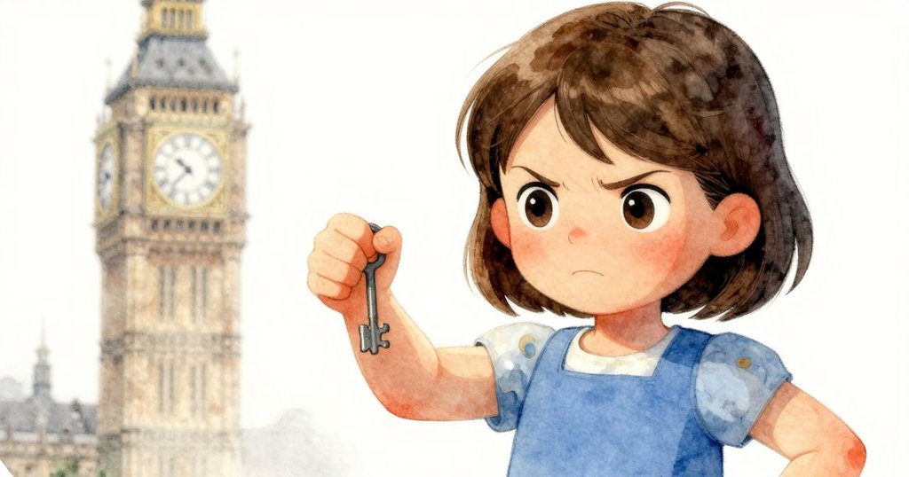 特寫畫面捕捉到Uma努力轉鑰匙，臉上堅定與疲憊交織，棉袖油痕細膩展現內心掙扎