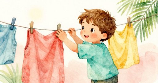 The Bouncing Sock and the Singing Clothesline