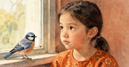Bluebird at the Gyotaku Bench