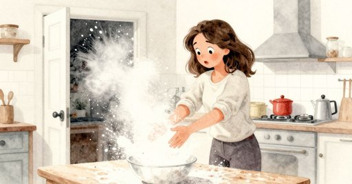 Flour Spill under the Kitchen Window