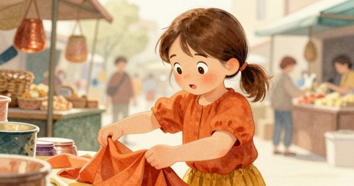 Rolling Spindle Surprises a Kitten at the Market