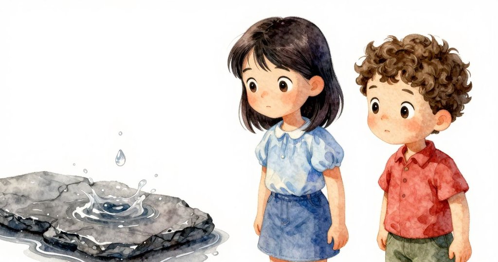 細膩鏡頭下,一滴水從畫布上滑落擊中熱石板,發出輕微嘶響與細微水花,場面緊張而動人