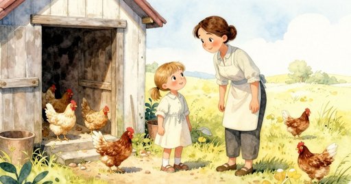 The Clay Hen Hidden Beneath the Feed Tray