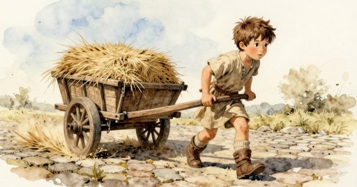 Cart Wheel Catches on a Loose Rope