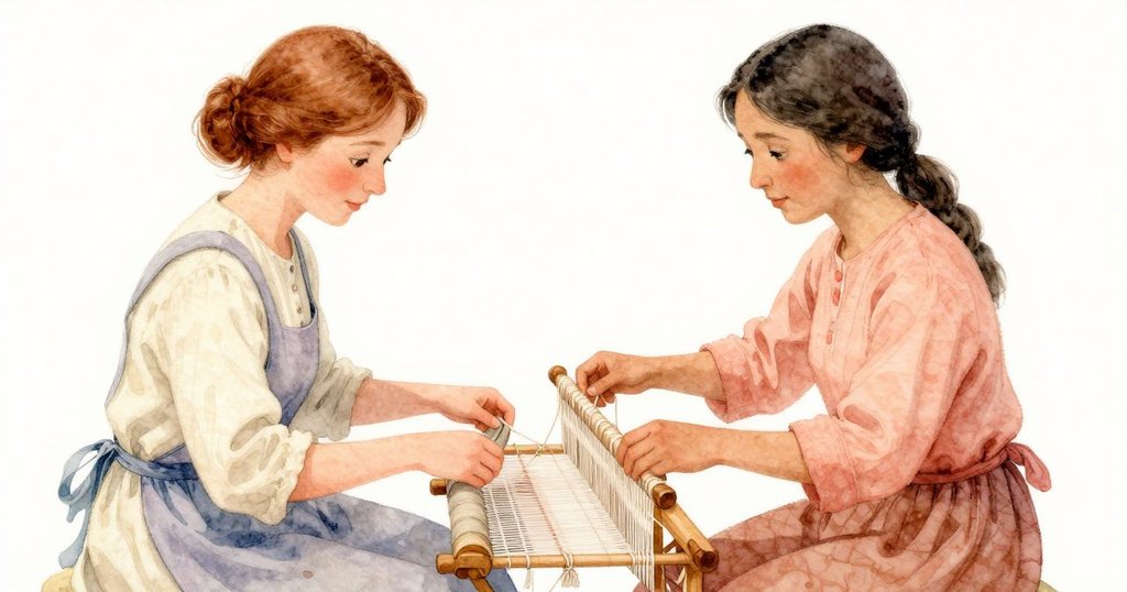 Ruby將柔軟的抹布遞給Daphne，Daphne用心清理布上堅持不移的蠟印，畫面洋溢著默契與溫暖