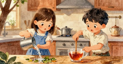 A Bubble's Journey Across the Teapot