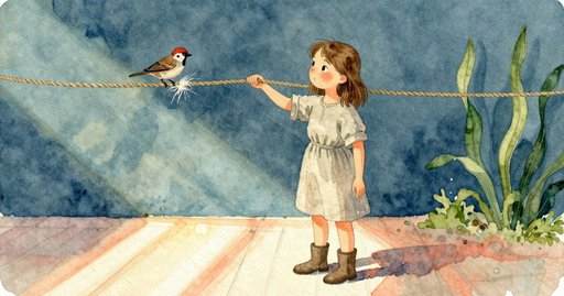 Sparrow at the Rope Walk and the Floating Hemp Tuft