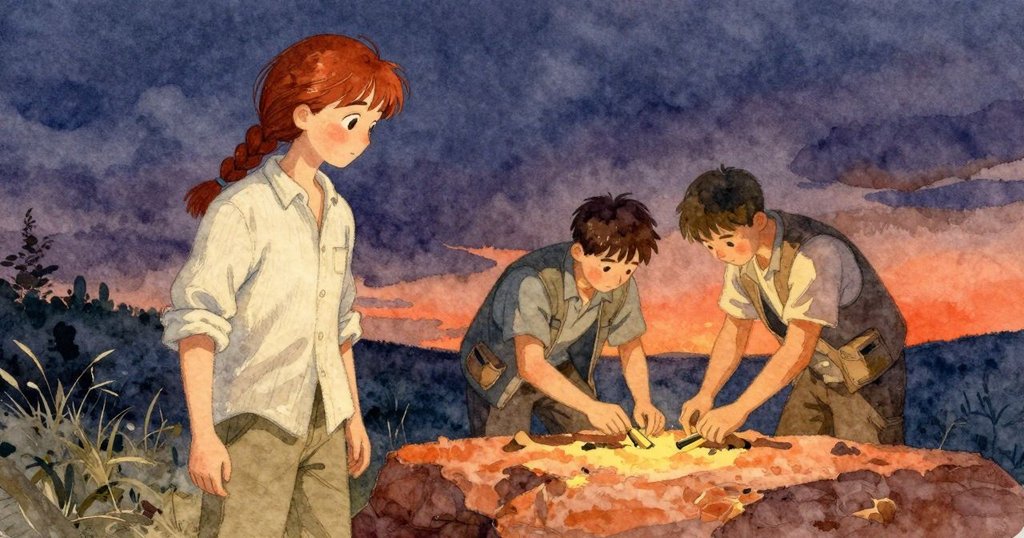 Willa 輕柔畫出更細的八字，刷毛吸濕變柔，Ronan 傾聽後安靜，結尾